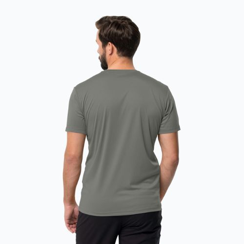 Tricou de trekking pentru bărbați Jack Wolfskin Tech verde 1807072
