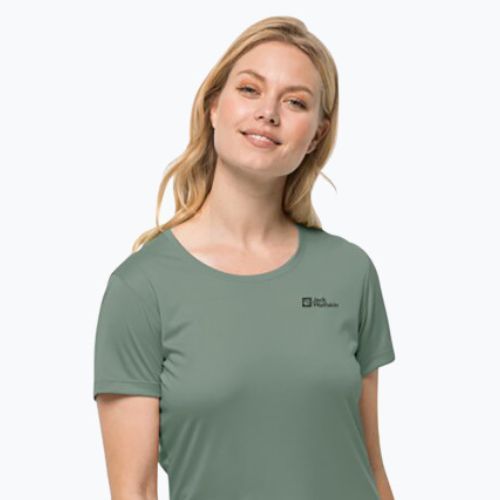 Tricou de trekking pentru femei Jack Wolfskin Tech verde 1807122