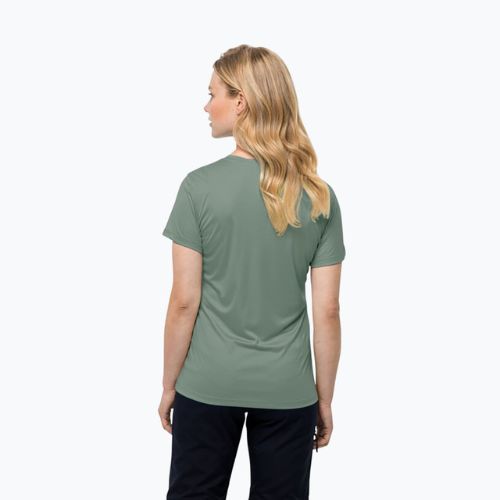 Tricou de trekking pentru femei Jack Wolfskin Tech verde 1807122