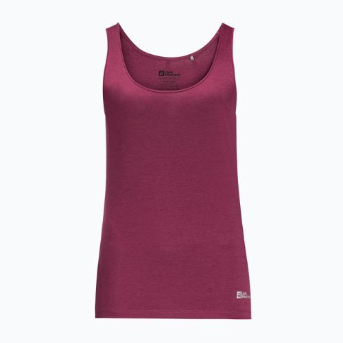 Tricou de trekking pentru femei Jack Wolfskin Pack & Go Tank roșu 1807283