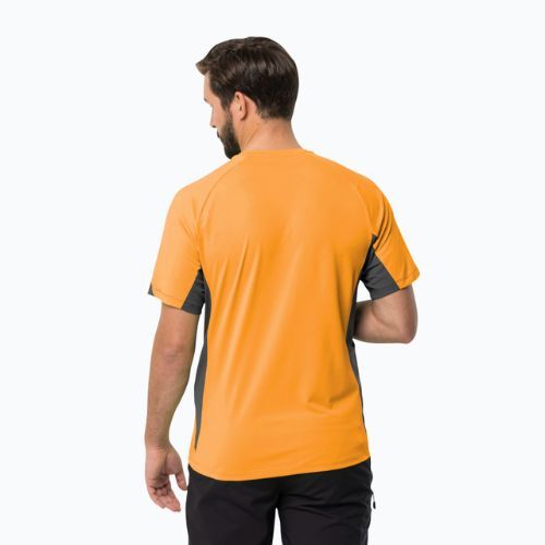 Tricou de trekking pentru bărbați Jack Wolfskin Narrows portocaliu 1807353