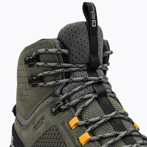 Jack Wolfskin bărbați Terraquest Texapore Mid cizme de trekking verde 4056381_4143_075