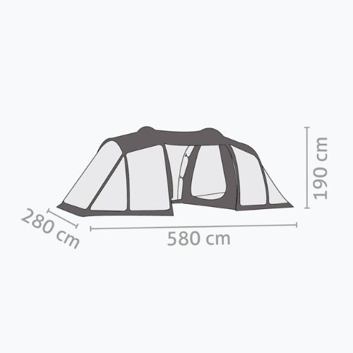 Salewa Midway VI verde 00-0000005908 Cort de camping pentru 6 persoane