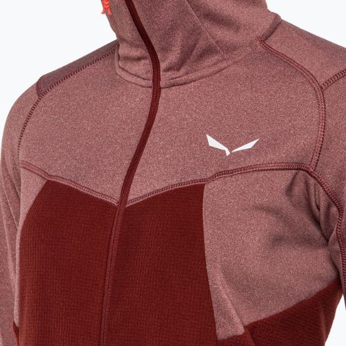 Salewa Puez Puez Hybrid PL FZ Hoody bluză cu glugă pentru femei roșu 00-0000027389