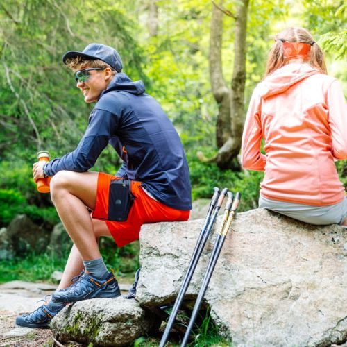 Salewa Puez Puez Hybrid PL FZ Hoody bluză cu glugă pentru femei roz deschis 00-0000027389