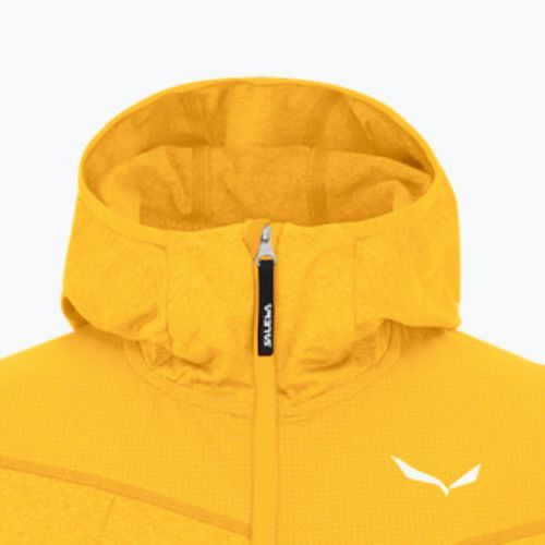 Pulover pentru copii Salewa Agner Melange PL FZ Hanorac cu glugă galben 00-0000027768