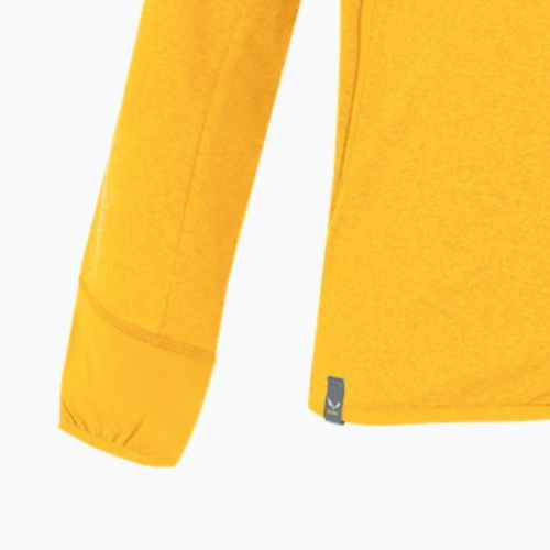 Pulover pentru copii Salewa Agner Melange PL FZ Hanorac cu glugă galben 00-0000027768