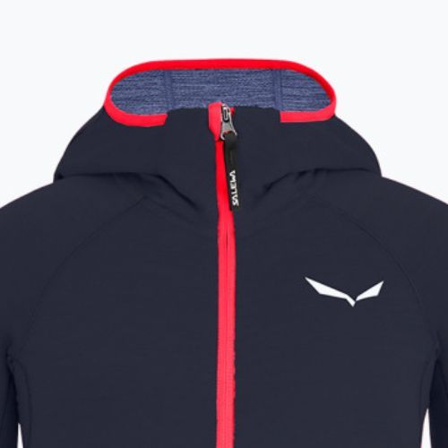 Salewa Puez Hybrid PL FZ Hoody Pulover cu glugă pentru copii bluză fleece albastru marin 00-0000027769