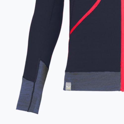 Salewa Puez Hybrid PL FZ Hoody Pulover cu glugă pentru copii bluză fleece albastru marin 00-0000027769
