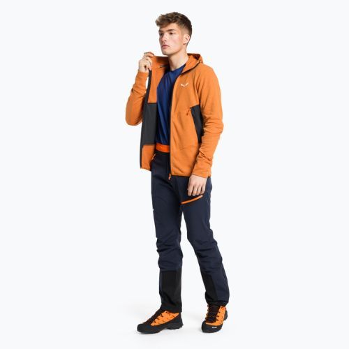 Hanorac de trekking pentru bărbați Salewa Lavaredo Hemp Hooded portocaliu 00-0000028237