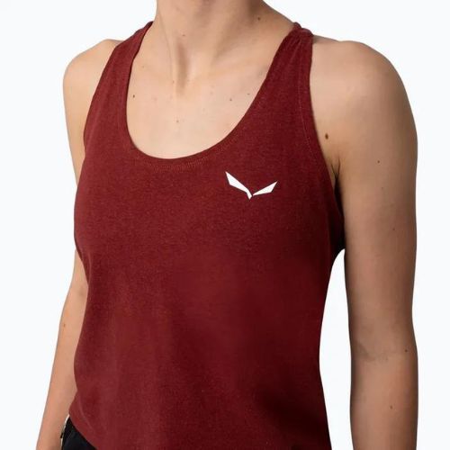 Salewa cămașă de alpinism pentru femei Lavaredo Hemp Crop Tank roșu 00-0000028369