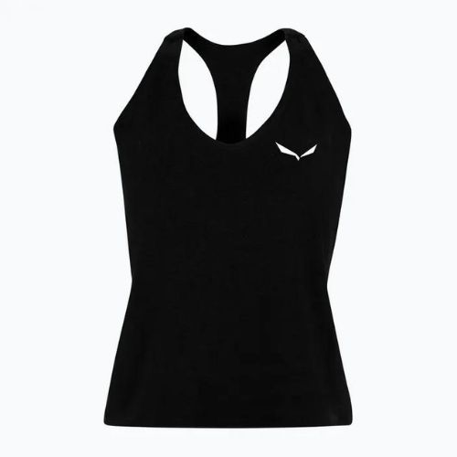 Salewa cămașă de alpinism pentru femei Lavaredo Hemp Crop Tank negru 00-0000028369