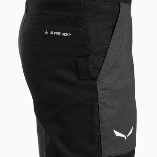 Salewa Lavaredo Hemp Ripstop pantaloni scurți de alpinism pentru bărbați negru 00-0000028552