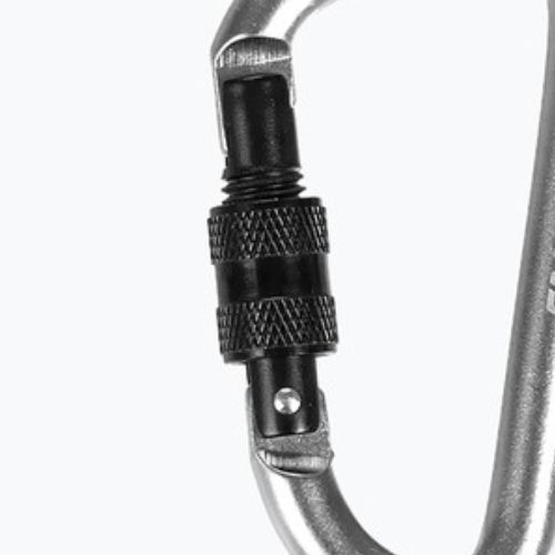 Salewa D-Shape Carbiner cu șurub argintiu 00-0000034102