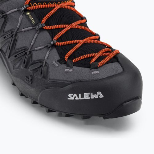Pantof de abordare Wildfire Edge GTX pentru bărbați Salewa gri-negru 00-0000061375