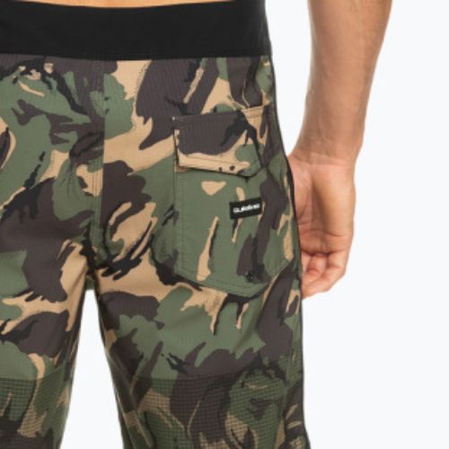Pantaloni scurți de înot pentru bărbați Quiksilver Highlite Scallop 19" verde EQYBS04761-CQY6