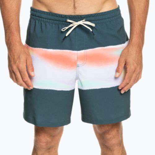 Pantaloni scurți de baie bărbați Quiksilver Surfsilk Air-Brush Volley 17Nb albastru marin EQYJV04011