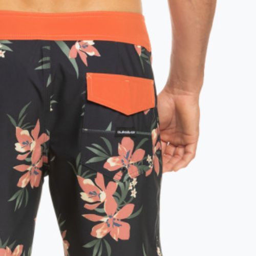 Pantaloni scurți de baie bărbați Quiksilver Surfsilk Scallop 18" grafit EQYBS04770-KTA6