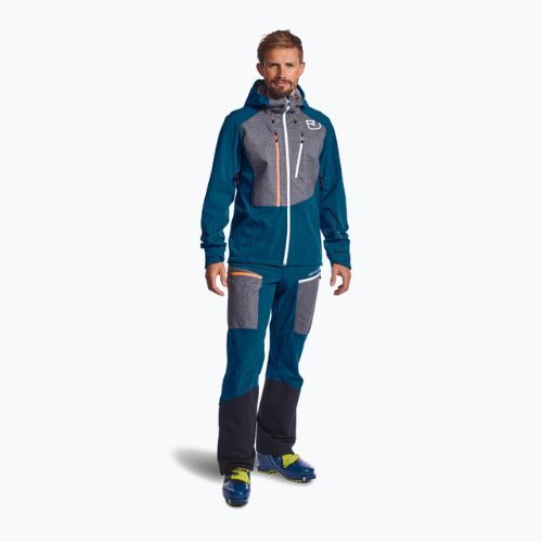 Jachetă softshell pentru bărbați Ortovox Pordoi albastru marin 60173
