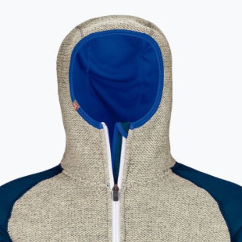 Hanorac cu glugă pentru bărbați Ortovox Fleece Plus Classic Knit gri 86942
