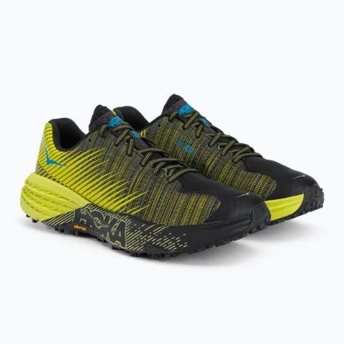 Pantofi de alergare pentru femei HOKA Evo Speedgoat negru/galben 1111430-CIB