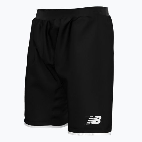 Pantaloni scurți de fotbal pentru copii New Balance Match Junior negru NBEJS9026