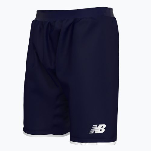 Pantaloni scurți de fotbal pentru copii New Balance Match Junior albastru marin NBEJS9026