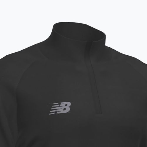 Pulover de fotbal pentru copii New Balance Training 1/4 Zip tricotat negru NBEJT9035