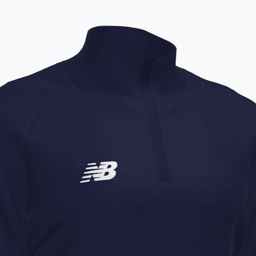 Tricou de fotbal pentru bărbați New Balance Training 1/4 Zip tricotat albastru marin NBEMT9035