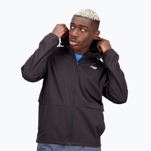 New Balance Impact Run Water Defy jachetă de alergare pentru bărbați negru NBMJ21266BK