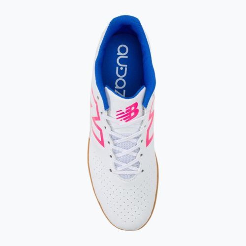 New Balance Audazo V6 Control IN ghete de fotbal alb SA3IWB6.D.120