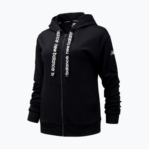 Hanorac de antrenament pentru femei New Balance Relentless Performance Fleece Full Zip gri WJ13174