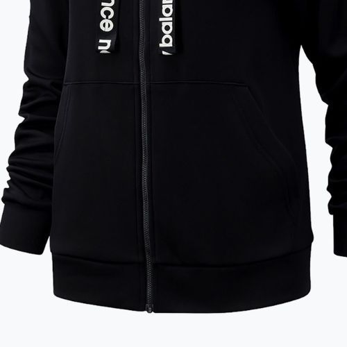 Hanorac de antrenament pentru femei New Balance Relentless Performance Fleece Full Zip gri WJ13174