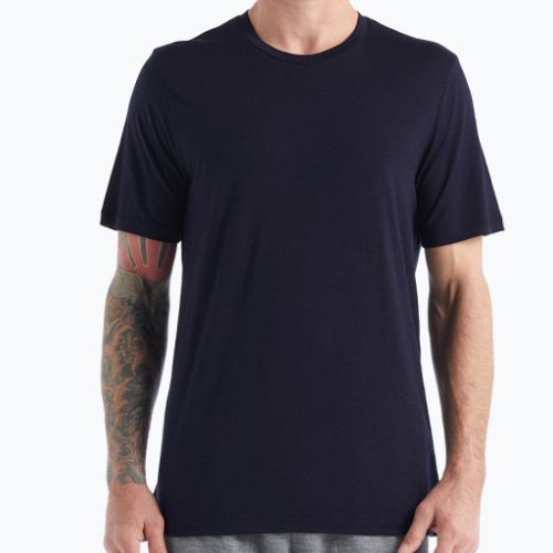 Tricou de drumeție pentru bărbați icebreaker Tech Lite II SS albastru marin IB0A59IY