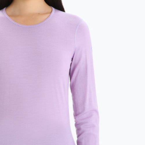 Tricou termic pentru femei Icebreaker 200 Oasis LS Crewe Purple Gaze 104375