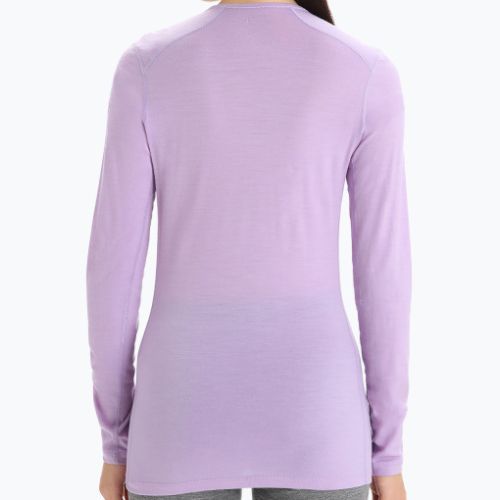 Tricou termic pentru femei Icebreaker 200 Oasis LS Crewe Purple Gaze 104375