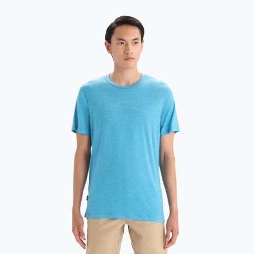 Cămașă de trekking pentru bărbați Icebreaker Sphere II SS albastru 0A56C6