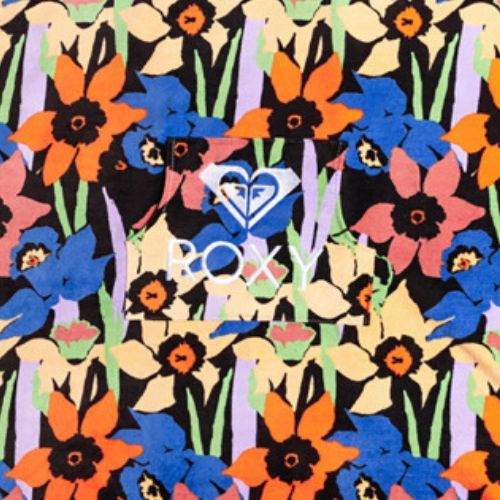 Poncho pentru femei ROXY Stay Magical Printed 2021 anthracite flower jammin
