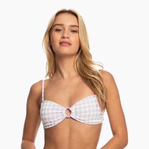 Costum de baie top ROXY Check It Bandeau 2021 purple rose