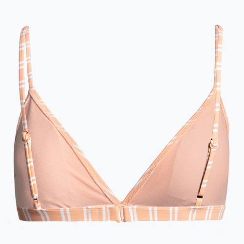 Costum de baie top ROXY Into The Sun Fix Tiki Triangle 2021 papaya punch novelta stripe h