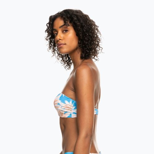 Costum de baie top ROXY Love The Beach Vibe 2021 azure blue palm island