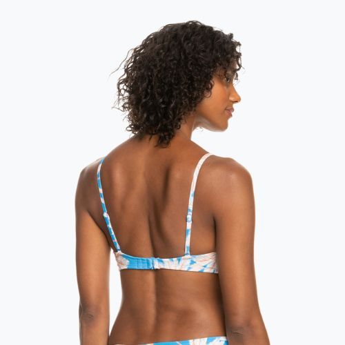 Costum de baie top ROXY Love The Beach Vibe 2021 azure blue palm island