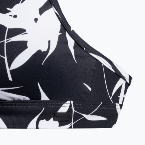 Costum de baie top ROXY Love The Cross Step 2021 anthracite surf trippin bico s