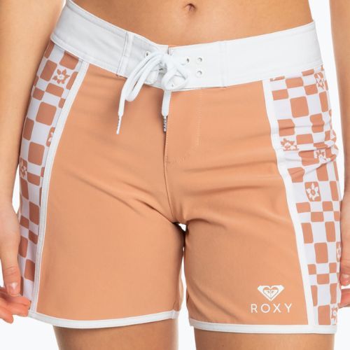 Pantaloni scurți de baie pentru femei ROXY Printed 5" 2021 cork flower box
