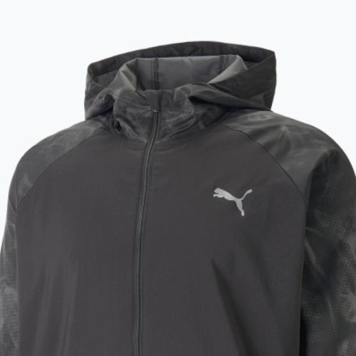 Jachetă de alergare pentru bărbați PUMA Run Favorite Aop Woven negru 523389 01
