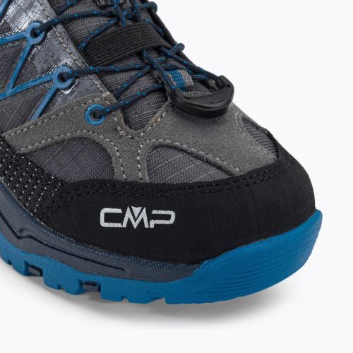 CMP cizme de trekking pentru copii Rigel Low Wp gri-albastru 3Q54554/69UN