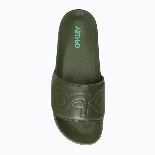 Papuci de baie Oakley College Flip Flop verde/negru FOF10042486L pentru bărbați
