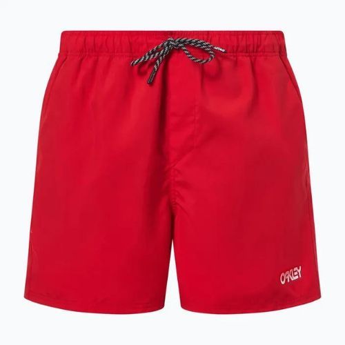 Pantaloni scurți de baie Oakley Beach Volley 16" pentru bărbați, roșu FOA404310465