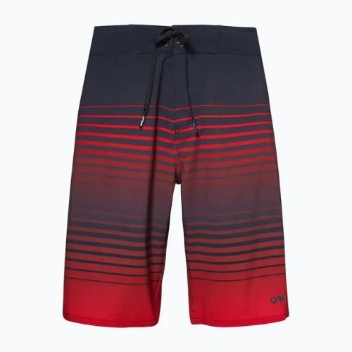 Pantaloni scurți de înot pentru bărbați Oakley Fade Out RC 21" negru/roșu FOA40370403H