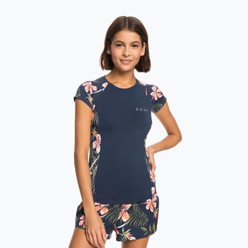 Tricou de înot pentru femei ROXY Printed 2021 mood indigo tropical depht